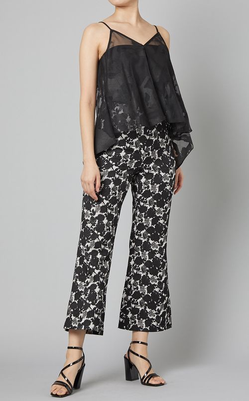 オパールシースルーフラワーキャミソール