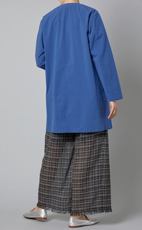 ストレッチノーカラーコート