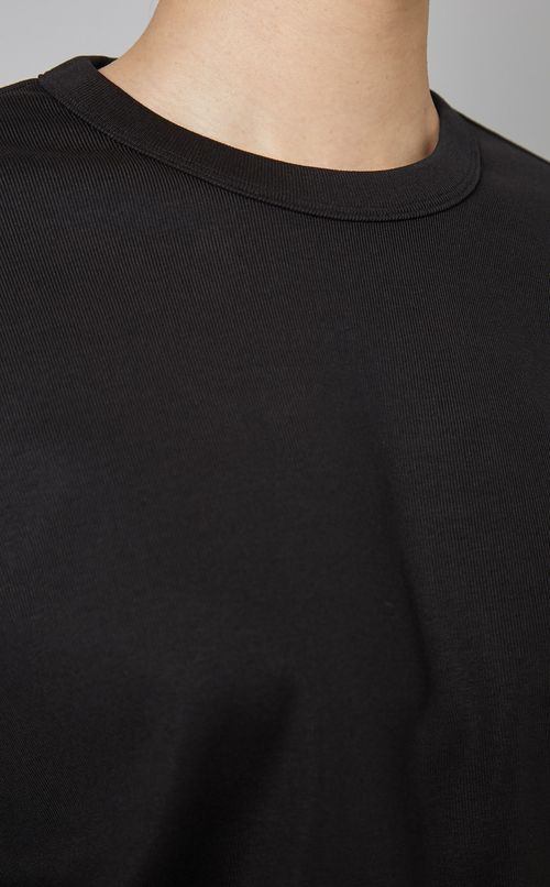 ドロップショルダーバイカラートップス