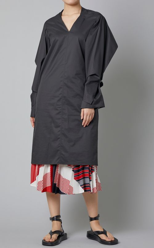 スカーフプリントプリーツミディスカート