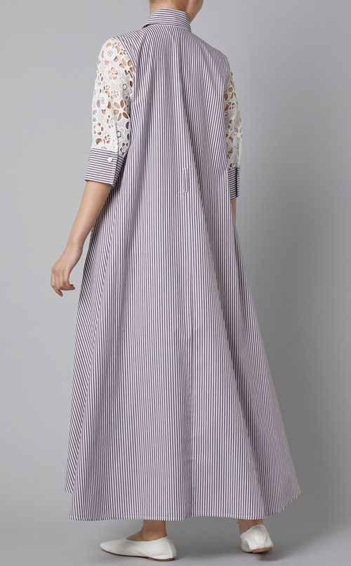 レースコンビストイプマキシワンピース