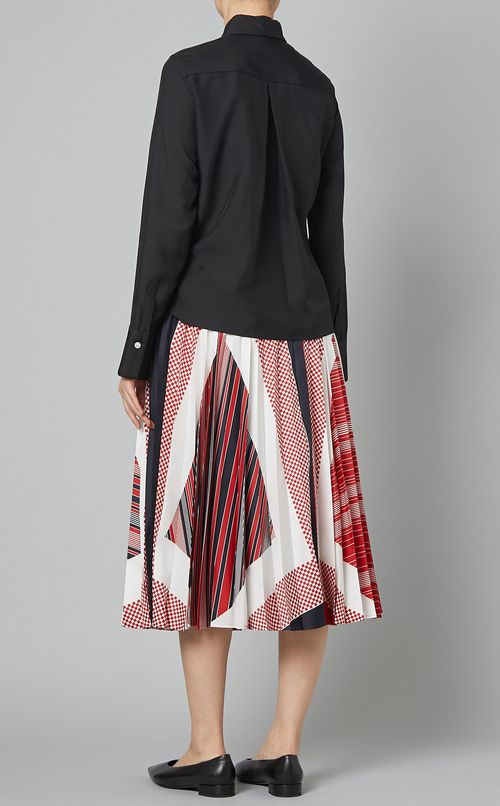 アシンメトリーロングスリーブシャツ