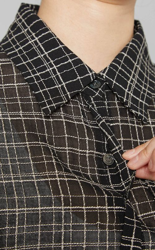 サマーウールチェックシャツ