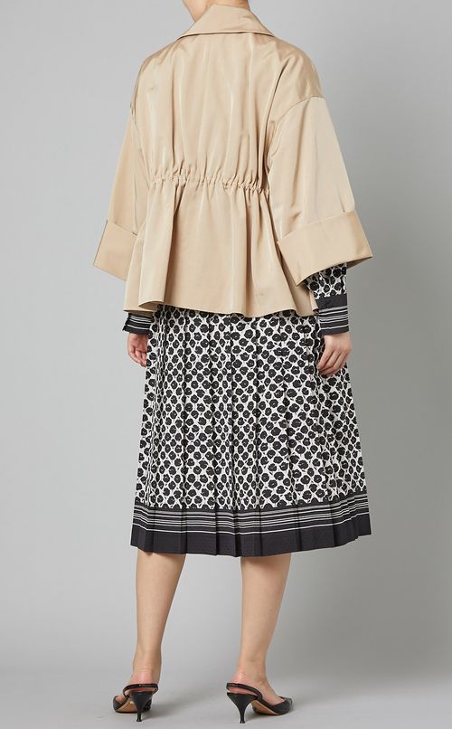 グログランタフタブルゾン