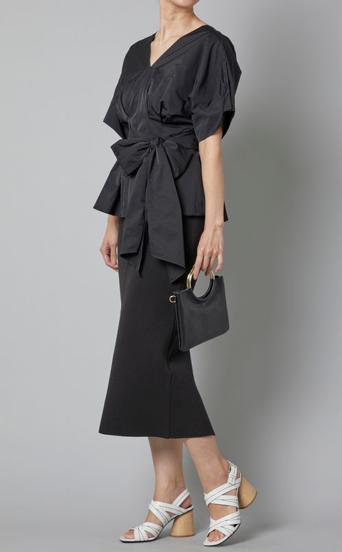 サークルメタルハンドルミニバッグ