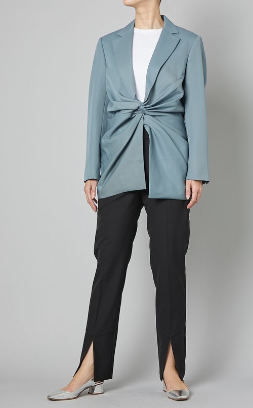 ドレープフロントテーラードジャケット