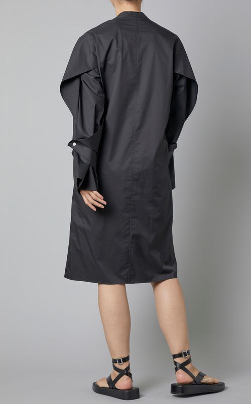 レイヤードスリーブコットンワンピース