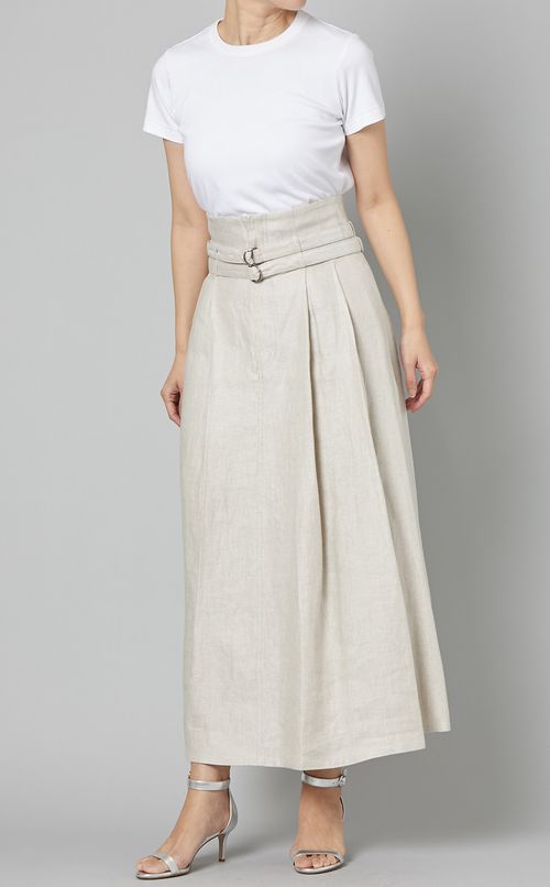 ダブルベルトロングスカート