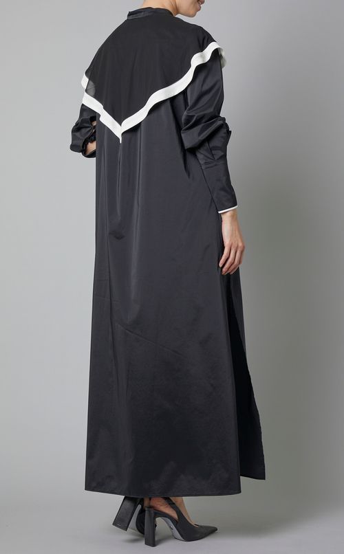 エンブロイダリーバイカラーワンピース