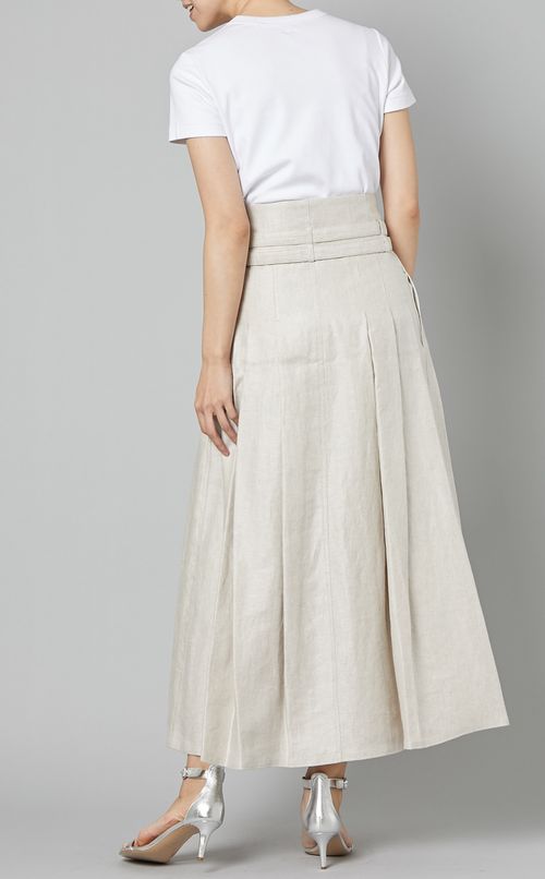 ダブルベルトロングスカート