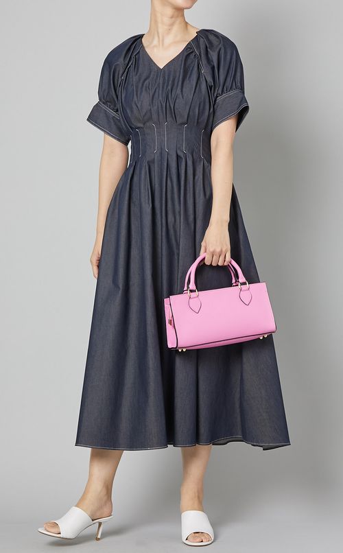 ウエストタックフレアワンピース