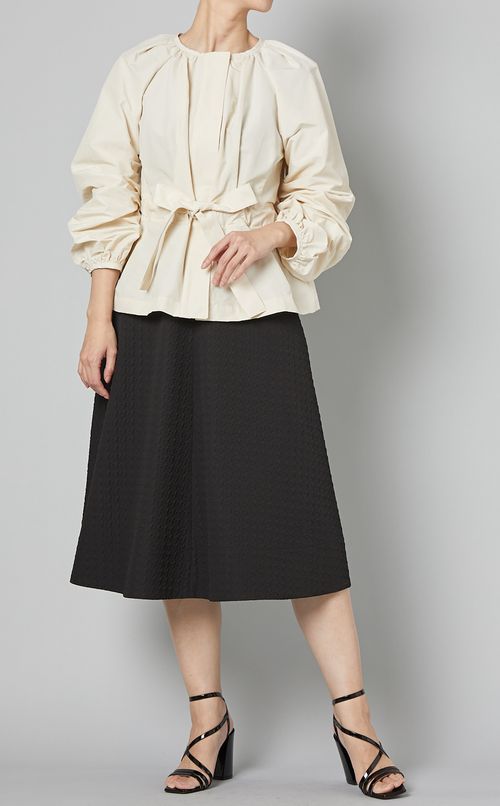 ギャザーペプラムブルゾン