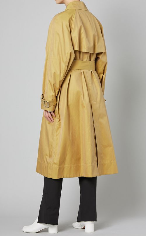 スナップボタンアクセントトレンチコート
