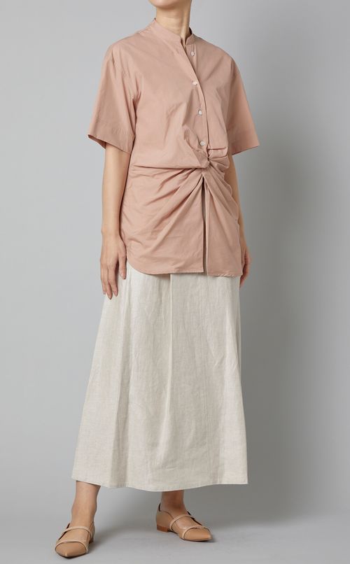 ダブルベルトロングスカート