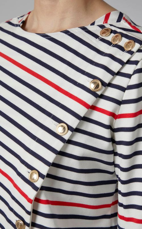 バスクデザインボーダートップス