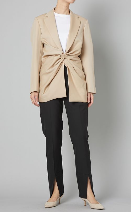 ドレープフロントテーラードジャケット