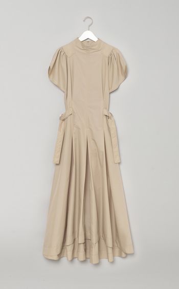 ギャザースリーブサイドタイワンピース