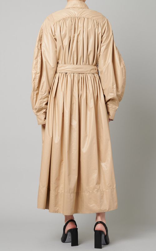 ボリュームスリーブシャツワンピース