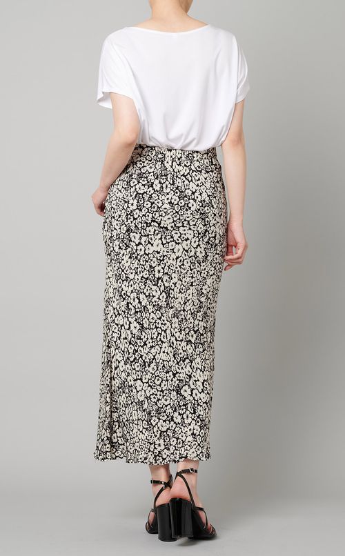 フラワープリントナロースカート