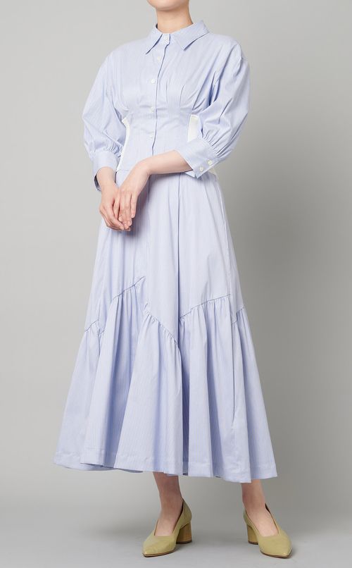 ランダムティアードシャツワンピース