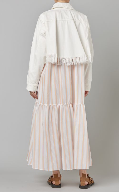 バックフレアデニムジャケット