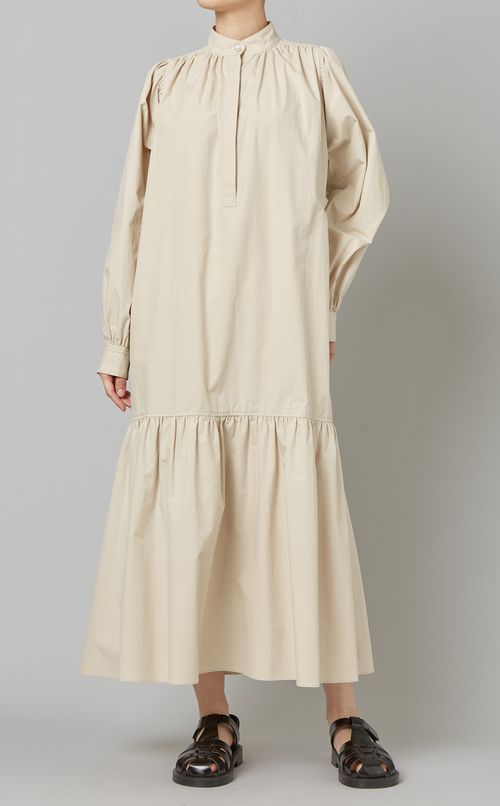 ロングギャザーワンピース