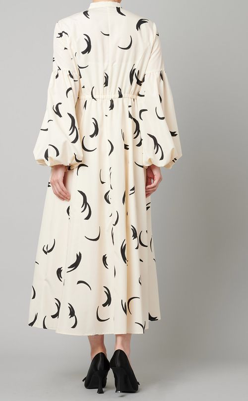 ボリュームスリーブシャツワンピース