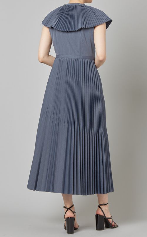 プリーツカラーワンピース