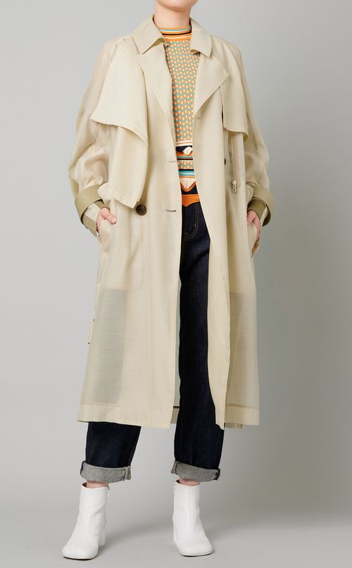 オーガンジートレンチコート