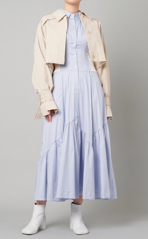 ランダムティアードシャツワンピース