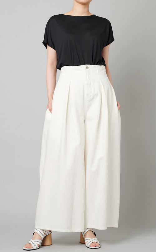 デニムワイドパンツ