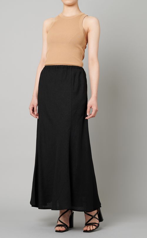 リネンフレアースカート