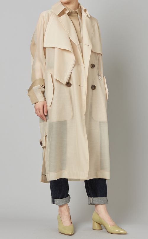 オーガンジートレンチコート
