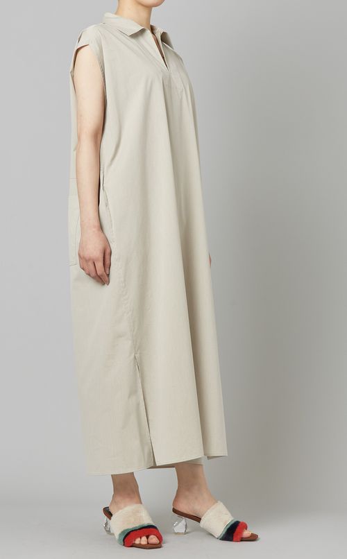 フレンチスリーブロングワンピース