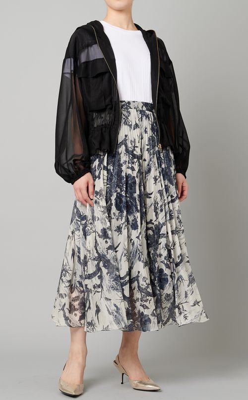 シースルージップアップブルゾン