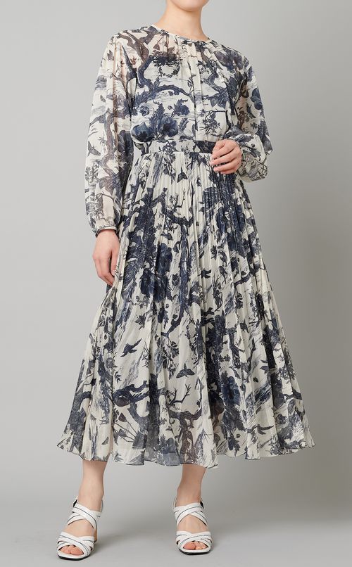 マルチプリントプリーツスカート