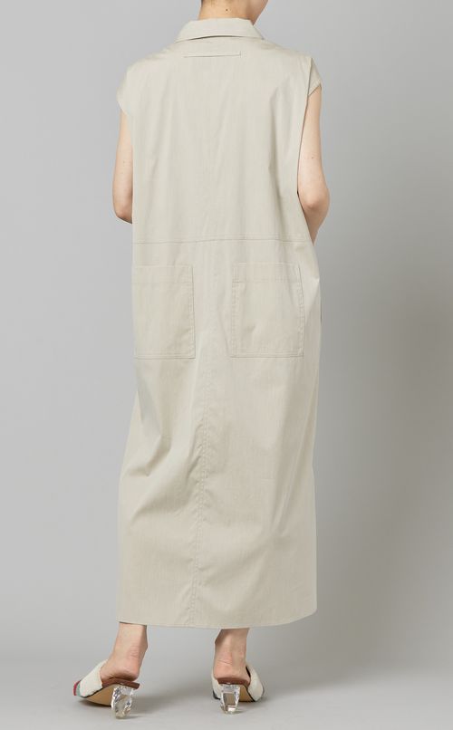 フレンチスリーブロングワンピース