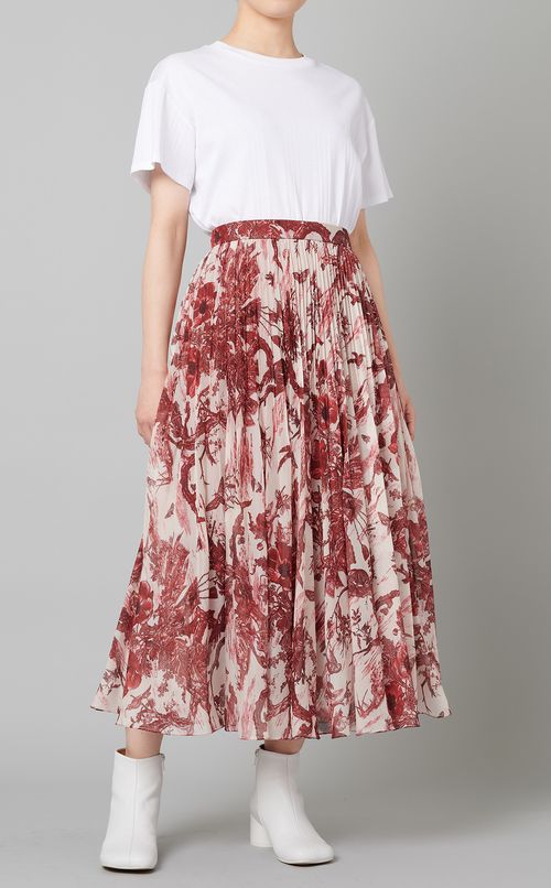 マルチプリントプリーツスカート