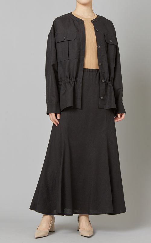 リネンフレアースカート