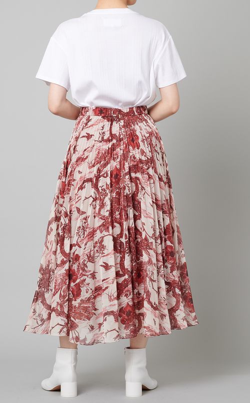 マルチプリントプリーツスカート