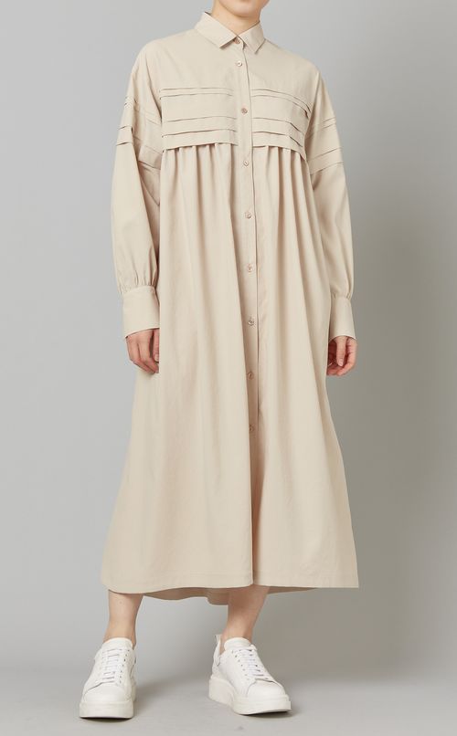 タックシャツワンピース