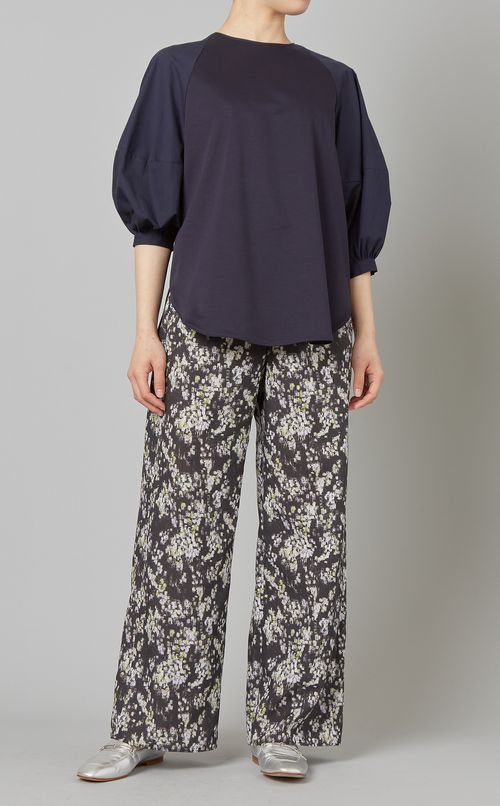 異素材コンビプルオーバー