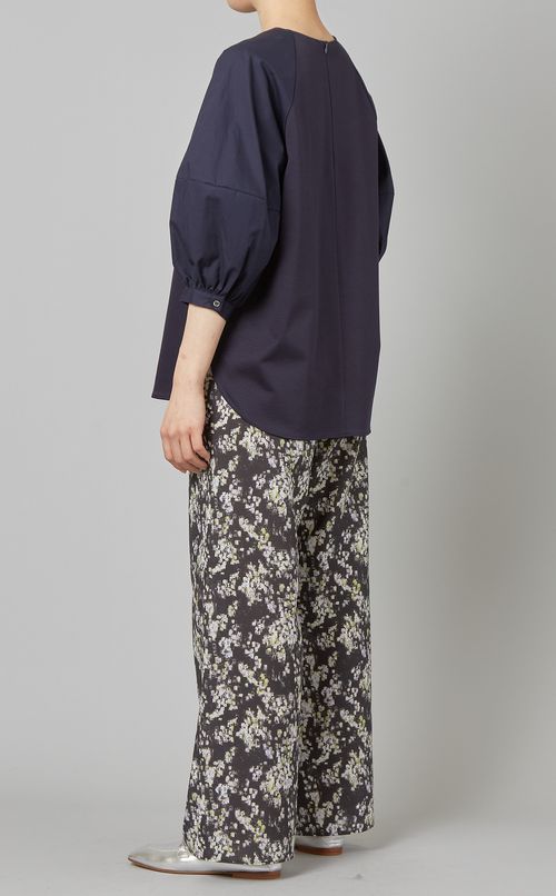 異素材コンビプルオーバー