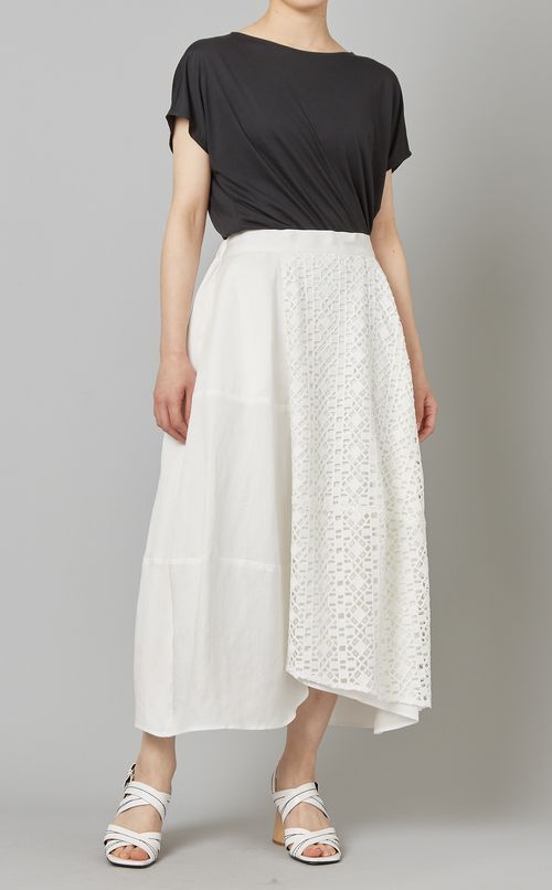 レースアシンメトリースカート