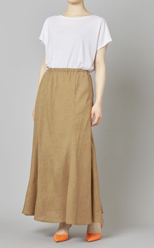 リネンフレアースカート