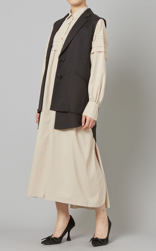 タックシャツワンピース