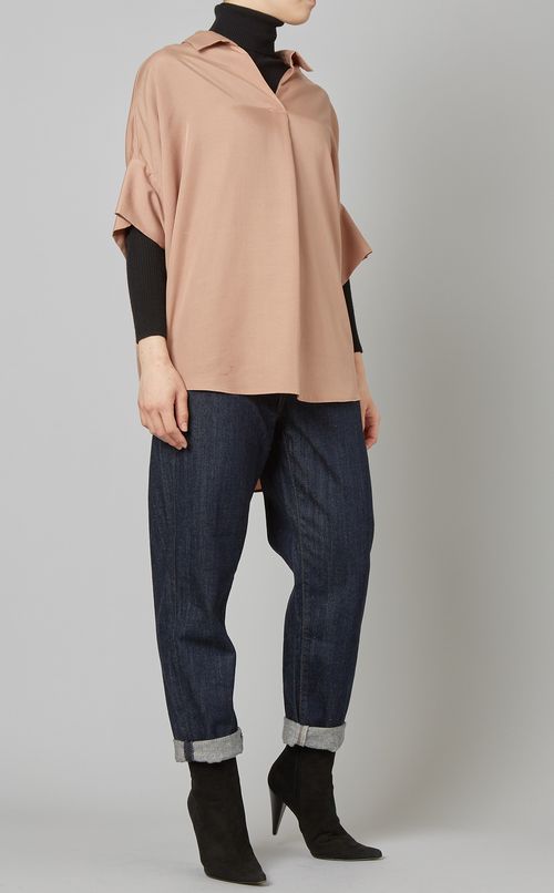 スキッパーブラウスプルオーバー