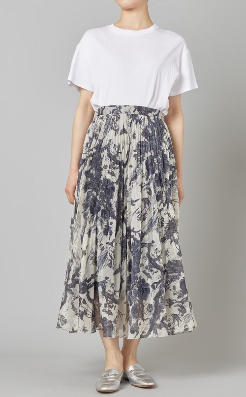 マルチプリントプリーツスカート