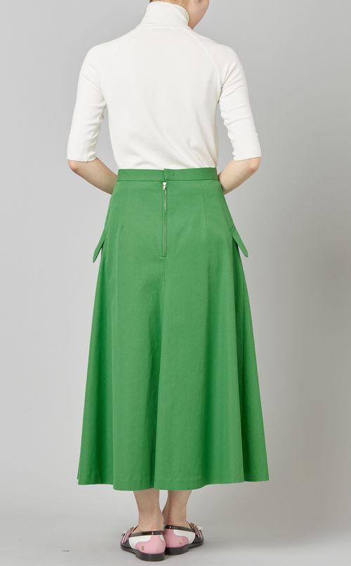 ボックスタックフレアスカート