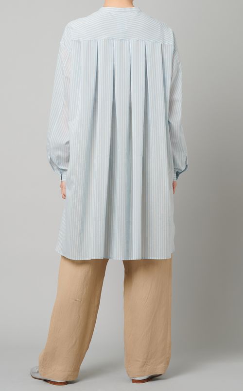 バックタックストライプシャツ